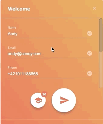 LiveAgent side contact form