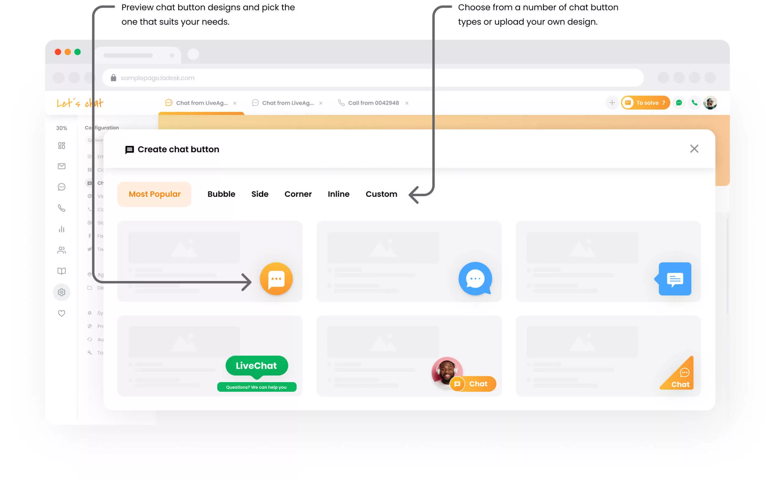 Real-time typing view sa LiveAgent