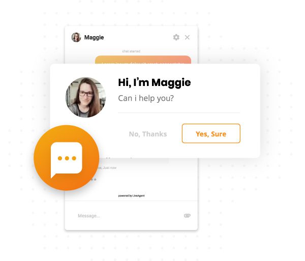 Proactive chat invitation ng LiveAgent