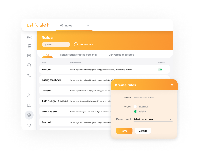 Ang automation feature ng LiveAgent