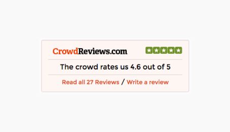 Crowd Reviews rating 4.6 out of 5