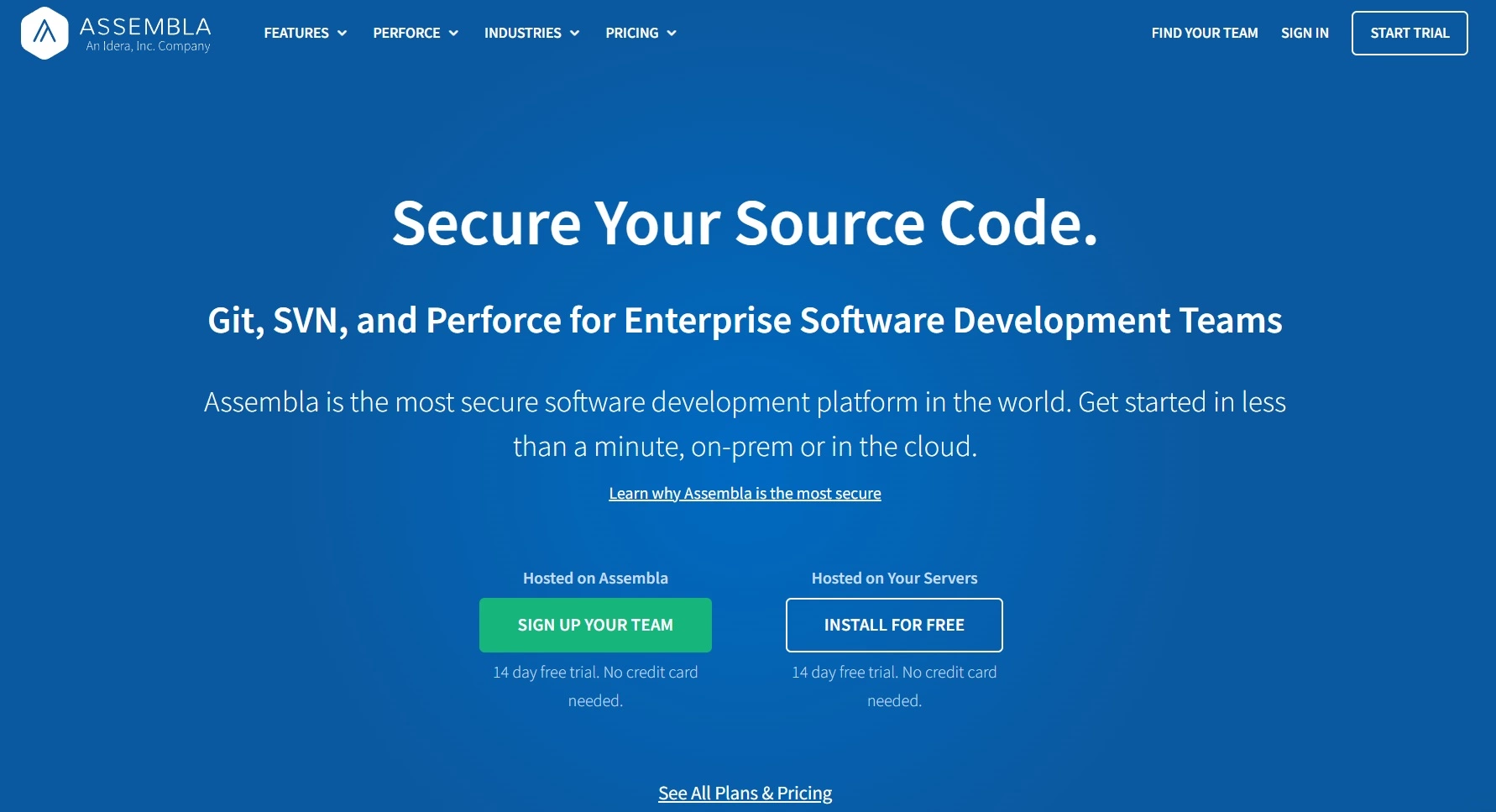 Ang home page ng Assembla - isang software development platform at project management tool na makakatulong sa iyong pamahalaan ang iyong workload at panatilihing organisado ang lahat.