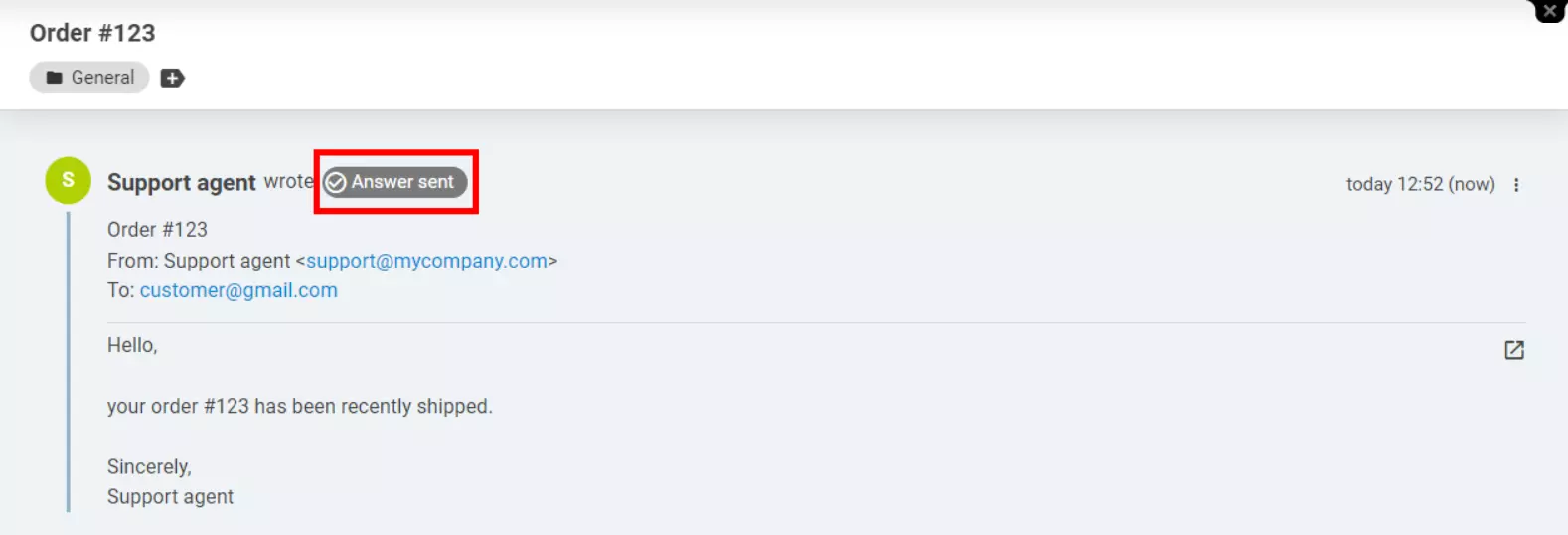 LiveAgent - Answer delivery status indicator