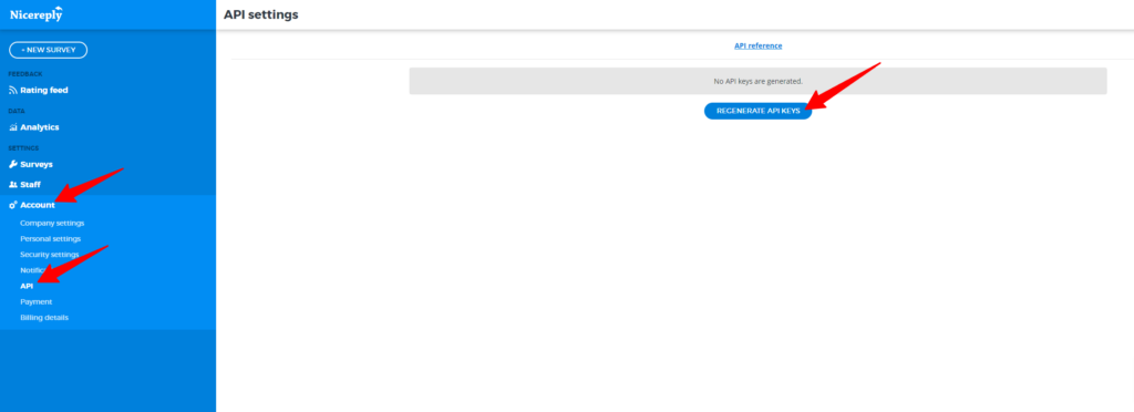 Paano gumawa ng API key sa Nicereply account