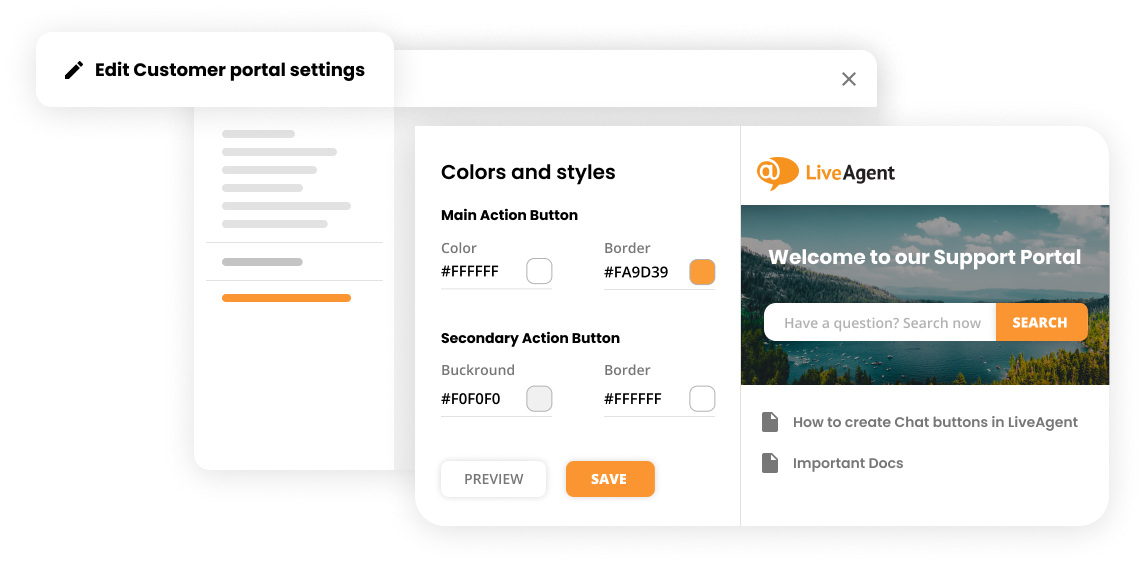 Knowledgebase customization sa Customer portal software - LiveAgent