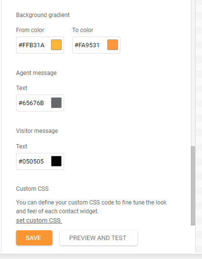 LiveAgent - Pagbabago ng default live chat colors sa Ascent theme