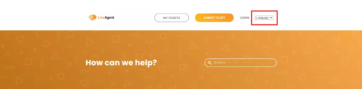 LiveAgent - Mga setting ng wika ng base ng kaalaman