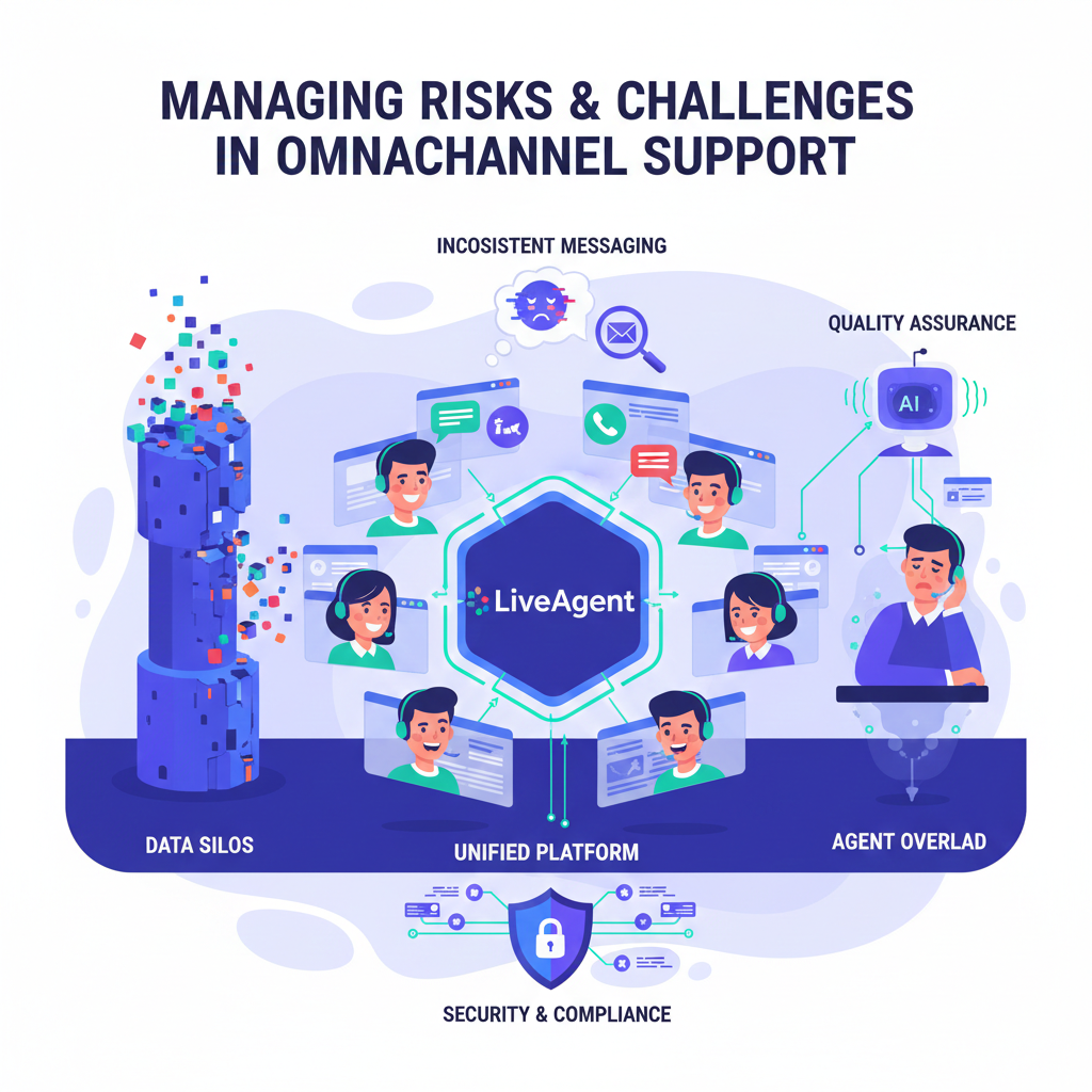 Pamamahala ng mga panganib at hamon sa omnichannel support