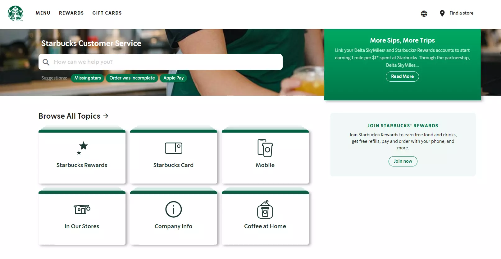 Knowledge base ng Starbucks