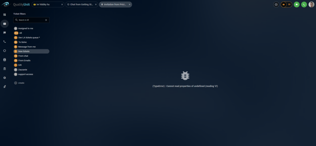 Problema sa pagtingin ng picked up chats