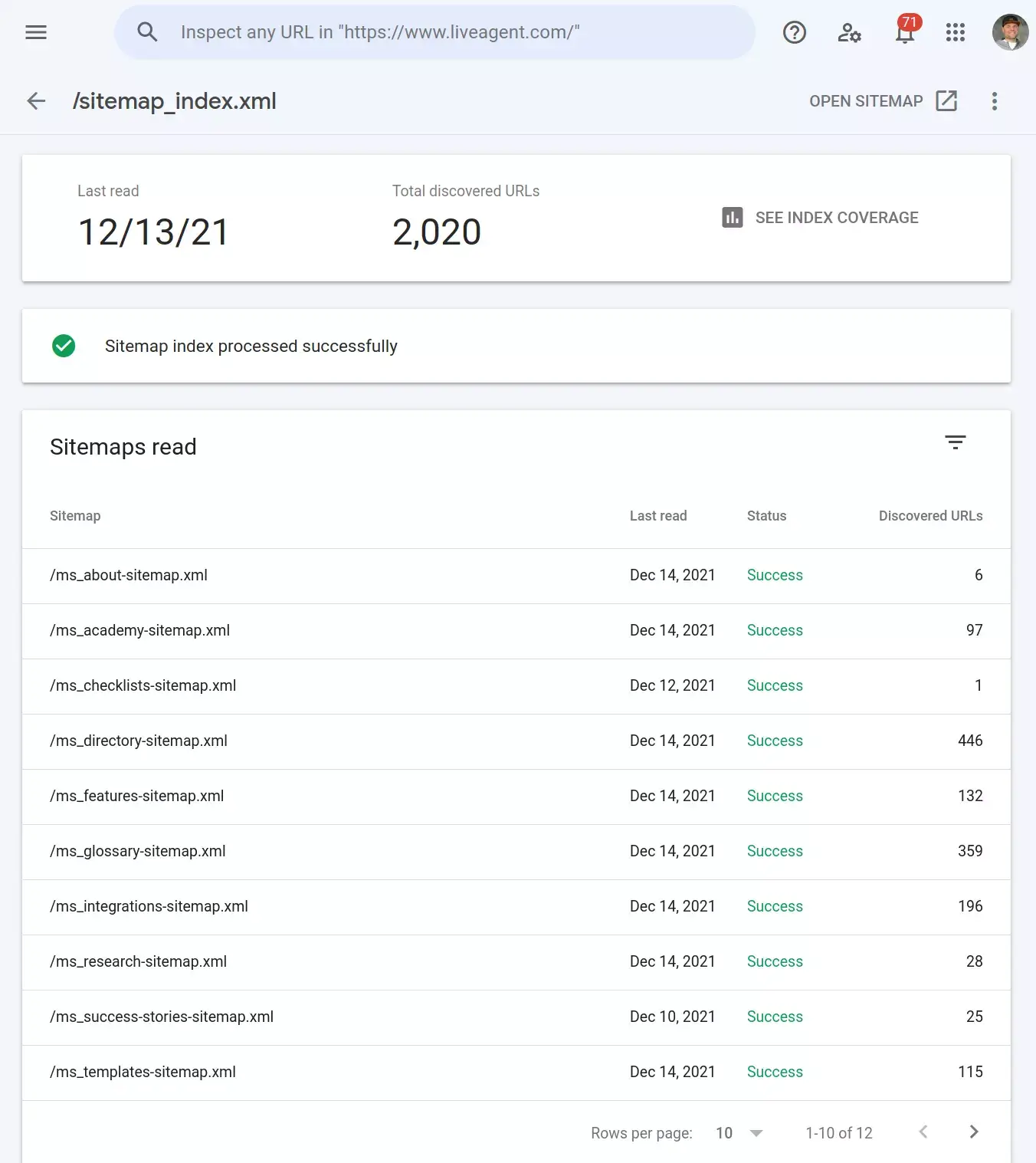 Idagdag ang lahat ng sitemaps ng inyong website