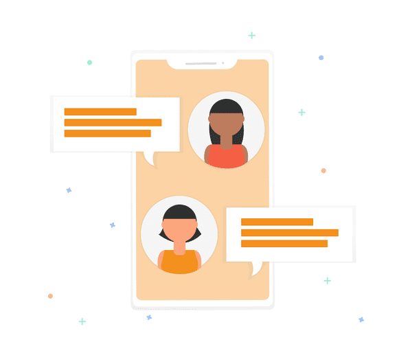 Ilustrasyon ng customer service software