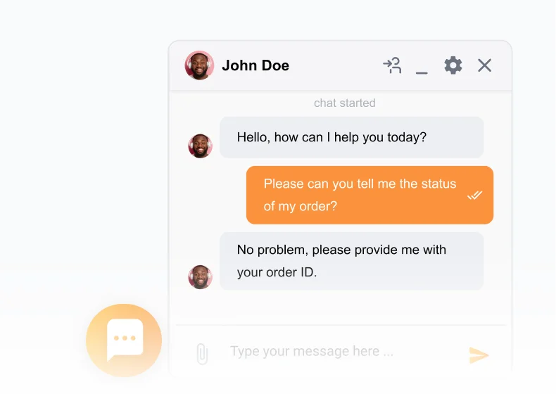 Pinakamabilis na live chat widget ng LiveAgent para sa sales at support