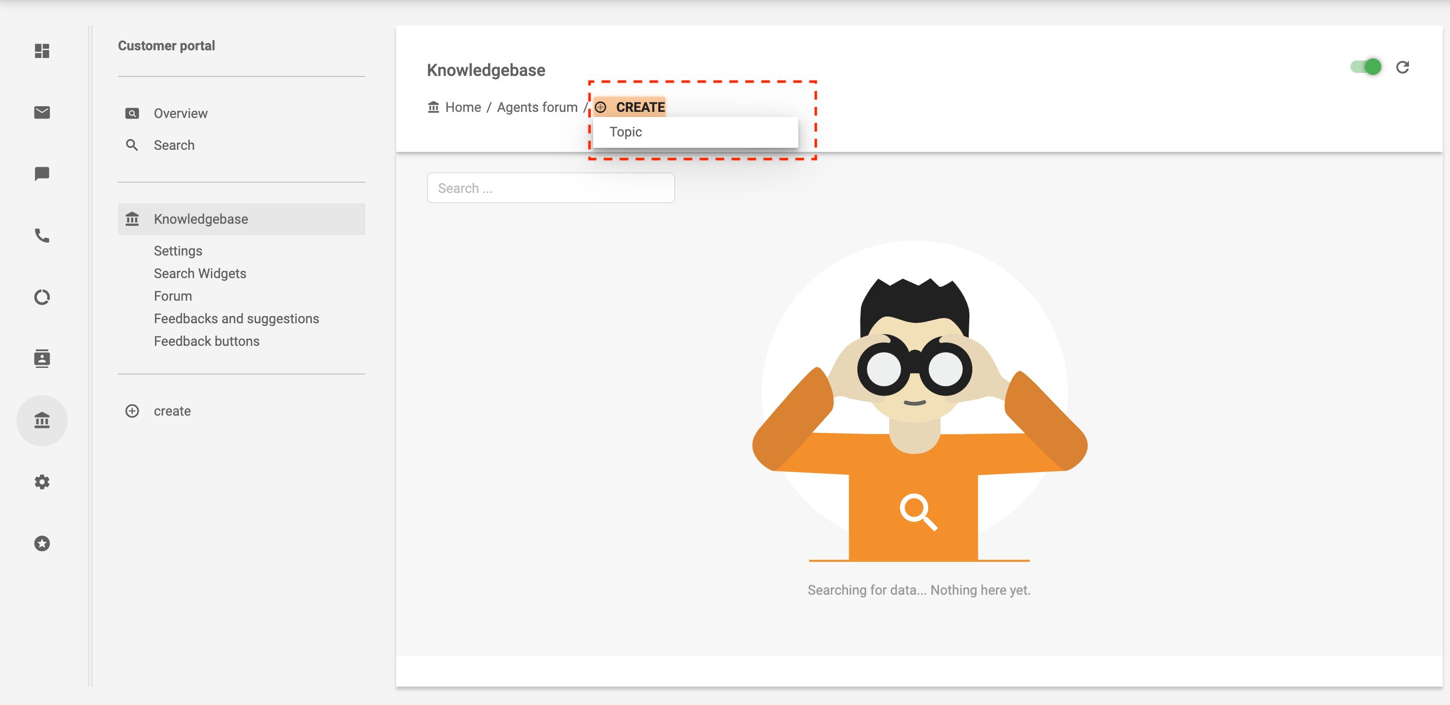 Lumikha ng paksa sa agent forum - LiveAgent