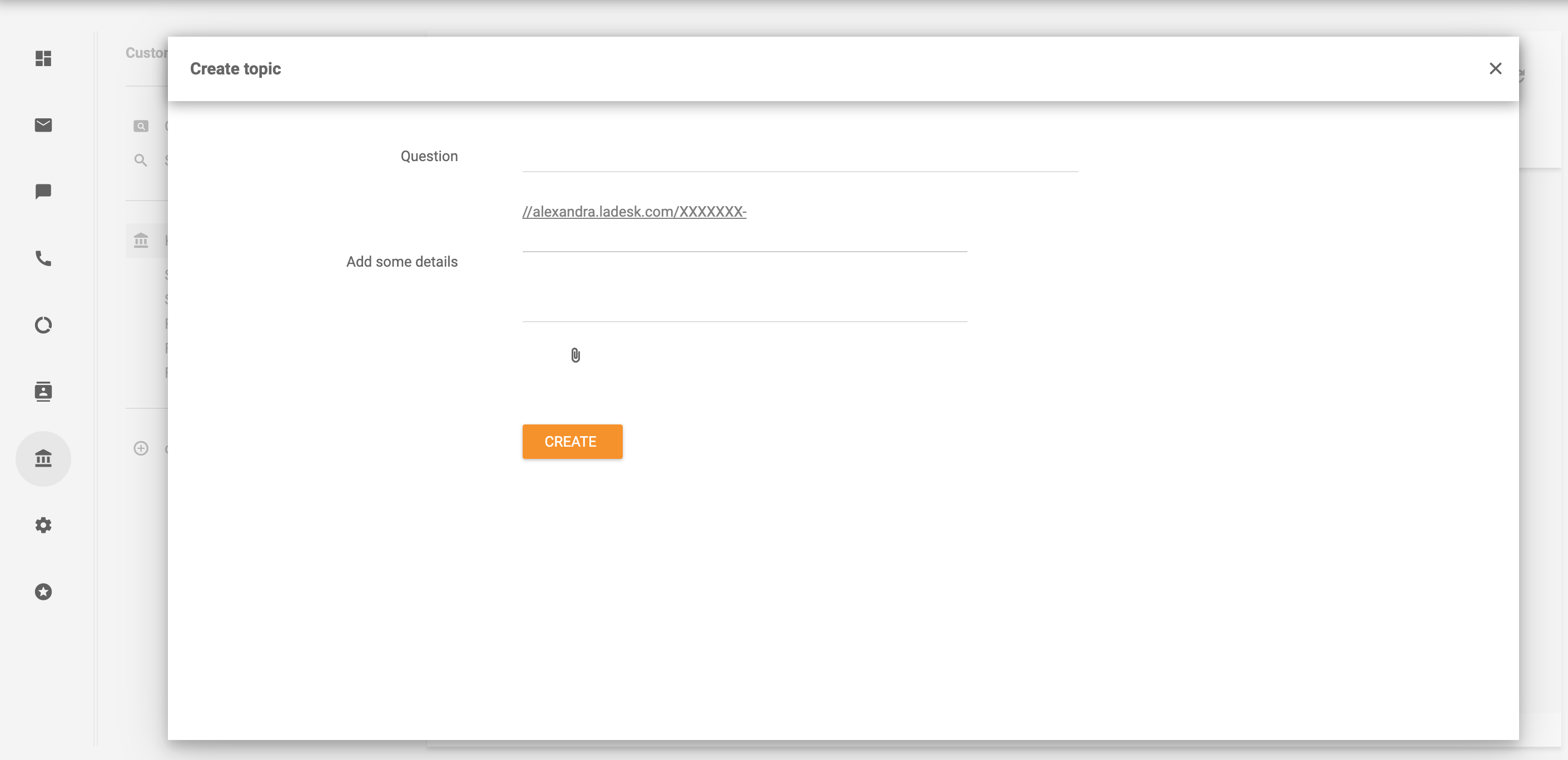 Lumikha ng paksa - LiveAgent