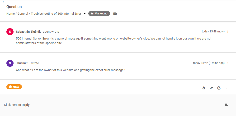 Customer forum ticket sa LiveAgent