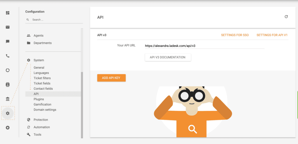 Halimbawa ng LiveAgent API
