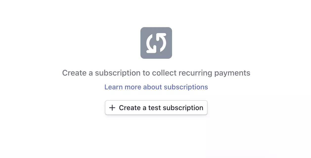 Lumikha ng isang test subscription sa Stripe