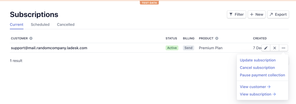 Kung saan kanselahin ang isang subscription sa Stripe