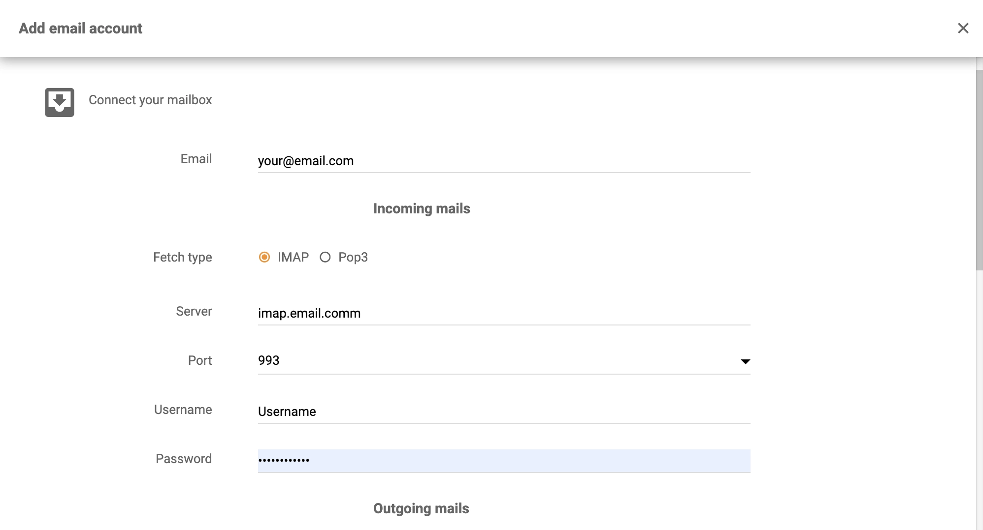 MailEnable configuration