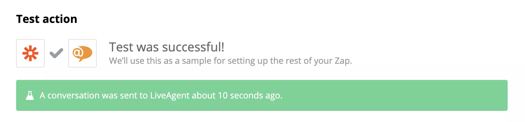 Isang matagumpay na test ng HubSpot at LiveAgent integration
