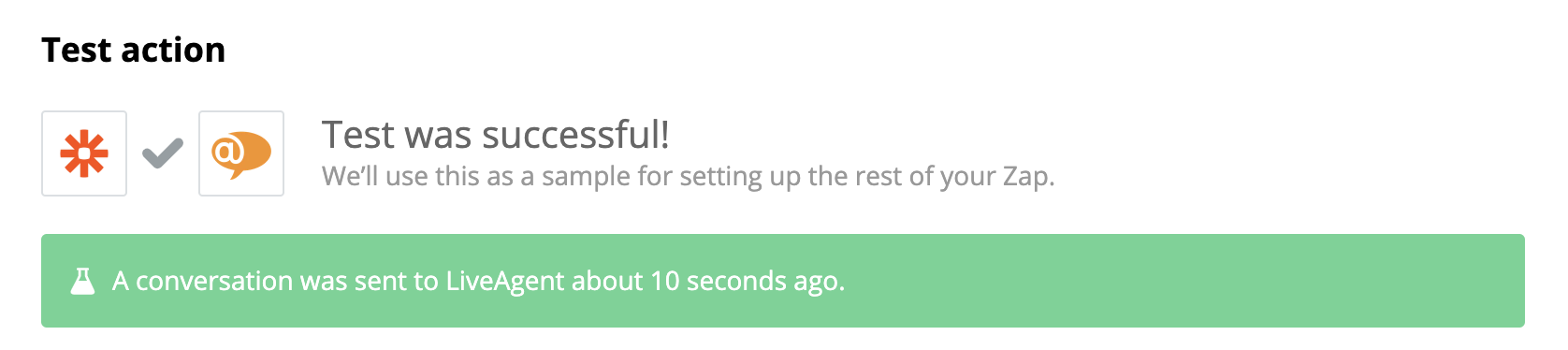 Isang matagumpay na pagsubok ng ShipStation at LiveAgent integration
