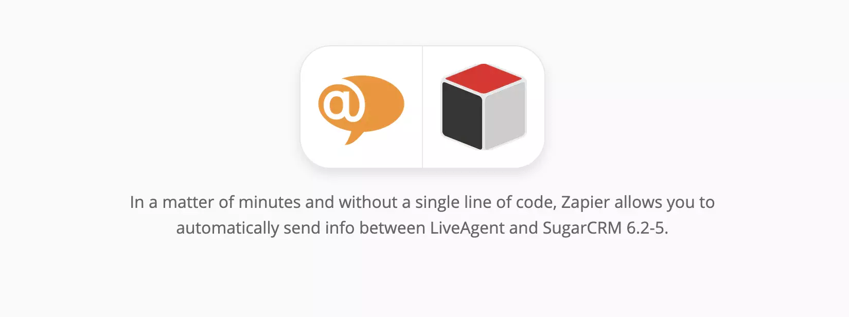 LiveAgent at SugarCRM integration sa Zapier