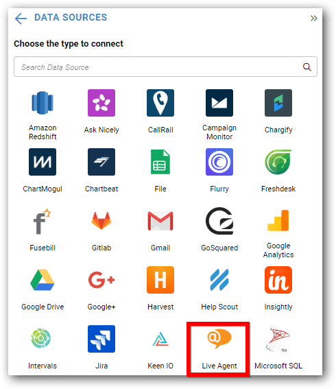 Bold BI LiveAgent connection button