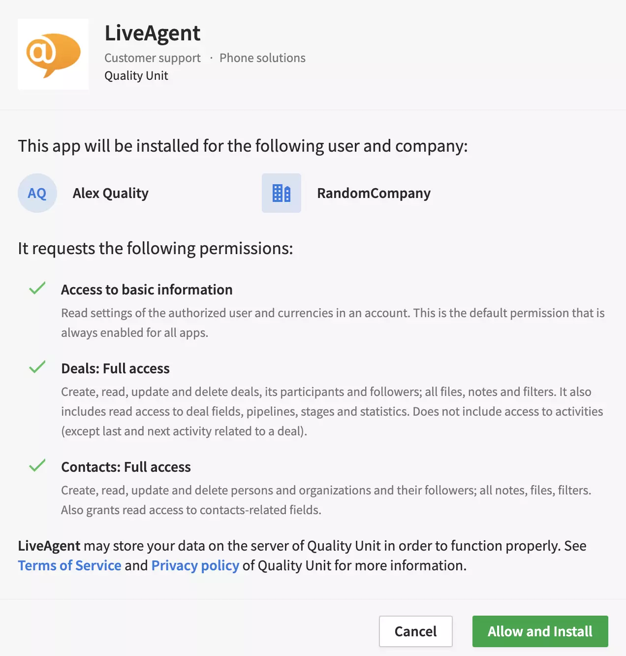 I-install ang PipeDrive plugin para sa LiveAgent
