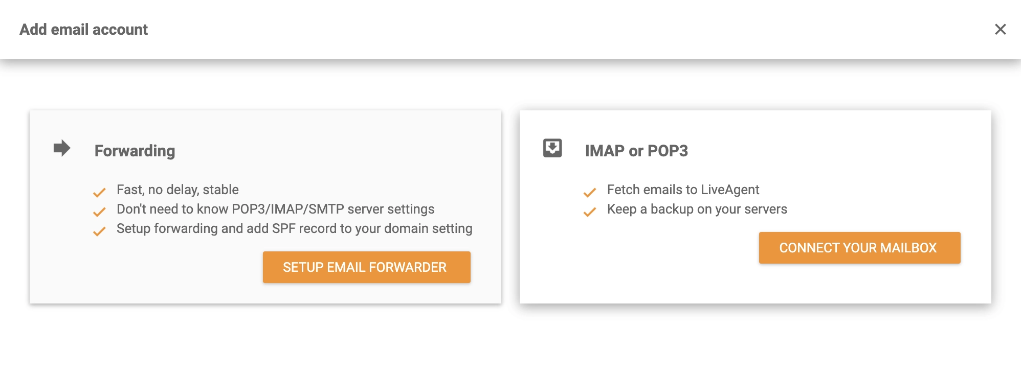 Choose IMAP/POP3