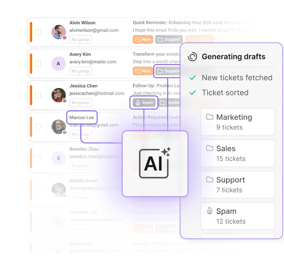 AI agent na nag-i-draft ng tugon sa ticket