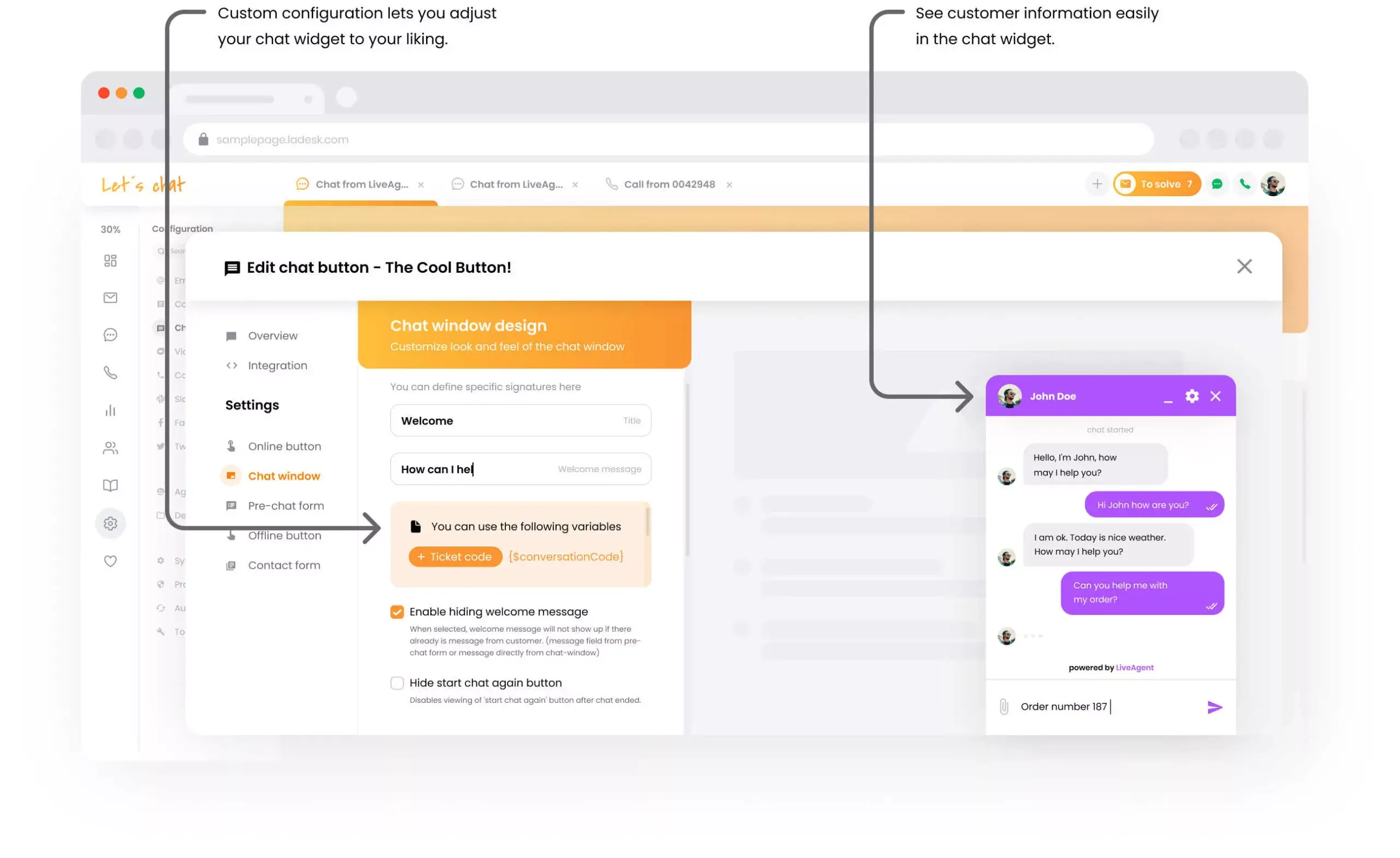 I-customize ang chat window