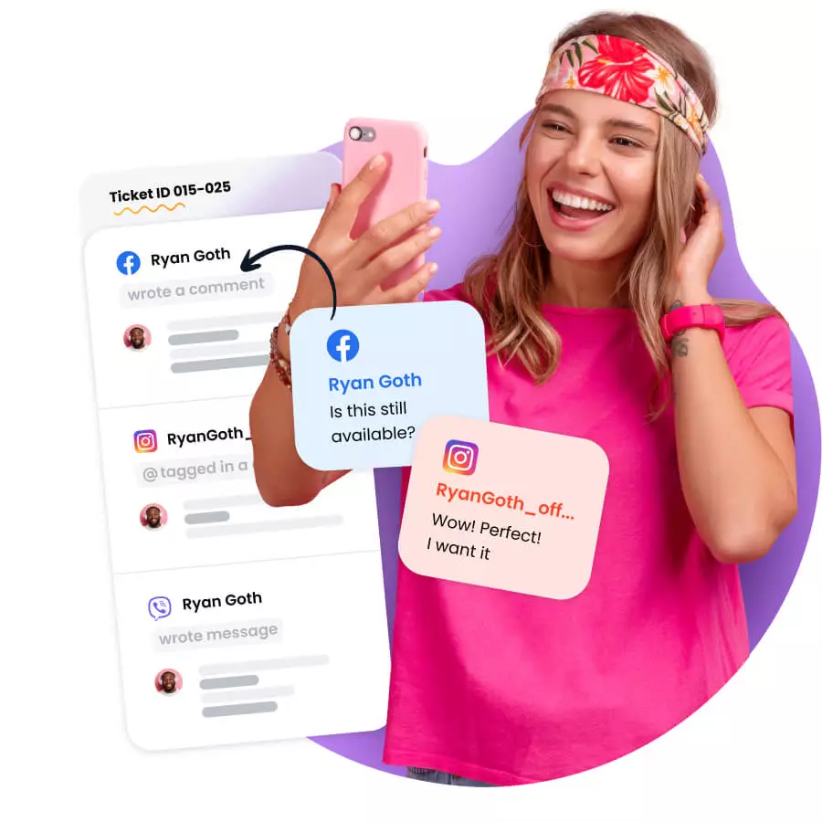 Social media support software