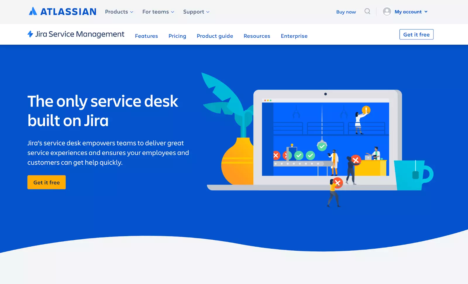 Jira ticketing system homepage