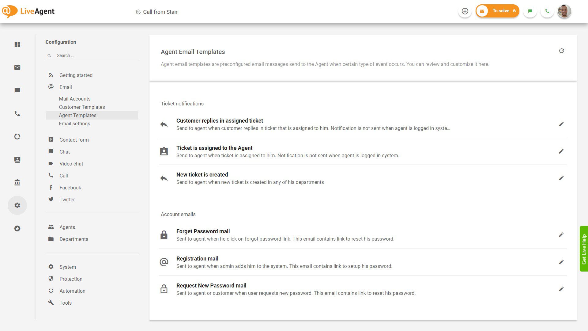 I-save ang email templates at i-deploy ang mga ito sa isang click sa loob ng LiveAgent dashboard