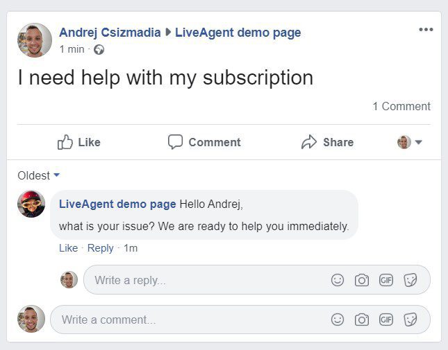 Ang mga komento na iyong sinagot sa Facebook ay magiging parang ikaw ay tumugon mula sa Facebook